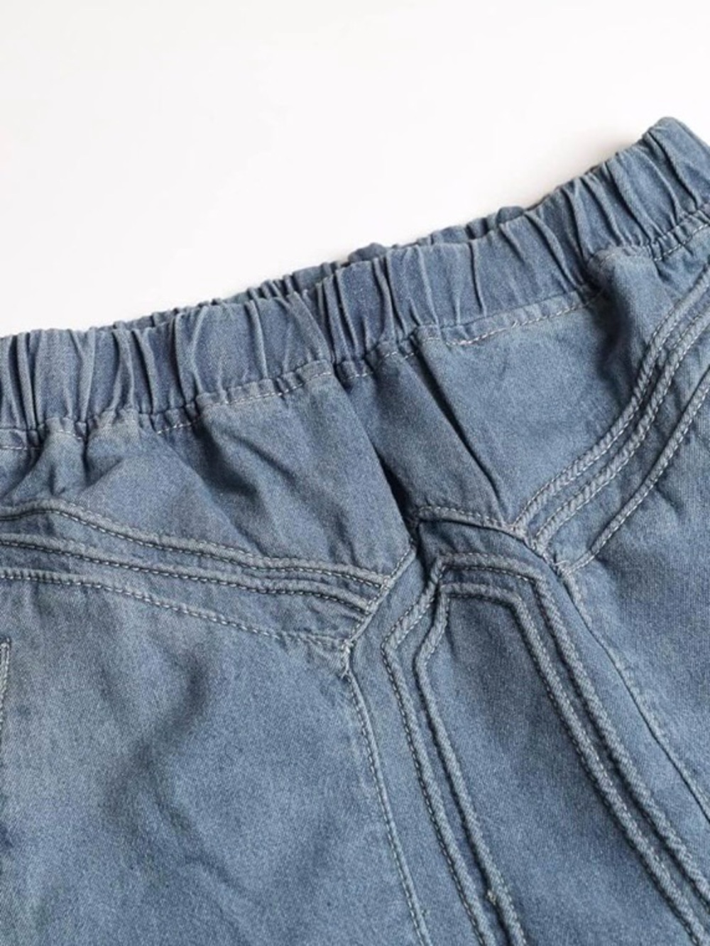ebossy Women's Frayed Hem A-Line Distressed Maxi Denim Skirt Size XL NWT - Picture 2 of 7